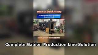 Jinlida가 배송하는 하나의 완전한 Gabion 메쉬 생산 라인 | CNC 생산 솔루션