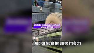 고품질 Gabion 메쉬 및 기계 | 인프라, 경사면 및 강둑 보호를 위한 JINLIDA