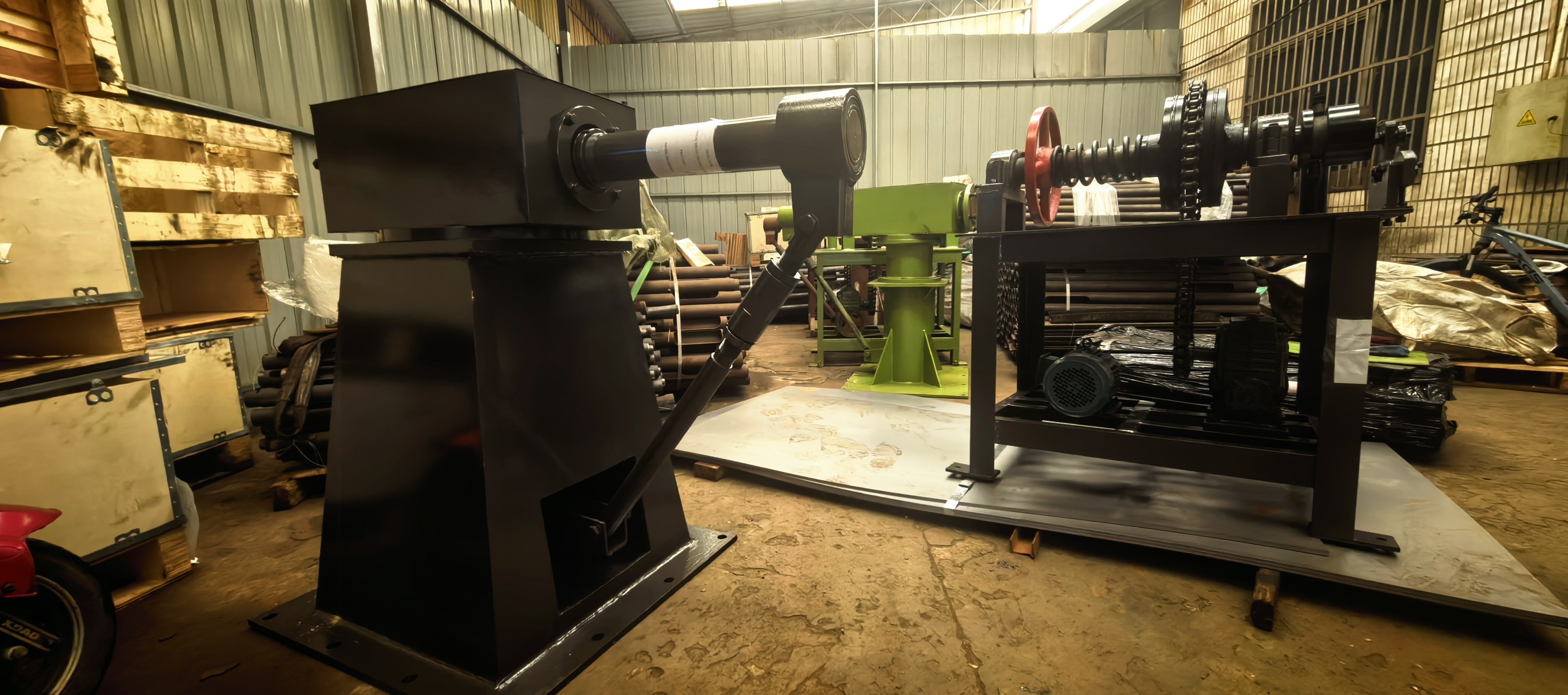 최신 회사 블로그 Jinlida Reinforced Mesh Coiler Completes R&D and Passes Customer Acceptance: Higher Load and Easier Unloading
