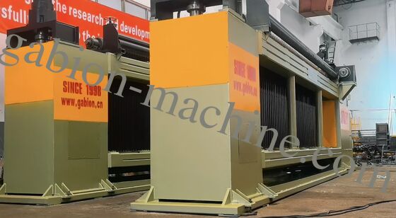 주문 JINLIDA CNC-5300 중장비 CNC 가비온 바구니 용접기 5300mm 폭 이중 나선 메쉬 생산 장비 온라인 제품