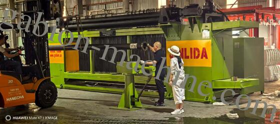 주문 重負荷自動六角形蛇籠網生產線：用於河岸保護和水利工程的高速機械 온라인 제품