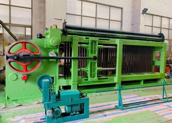 주문 두 배 강선전도 자동적인 PLC 통제 Gabion 메시 기계 적외선 안전 온라인 제품