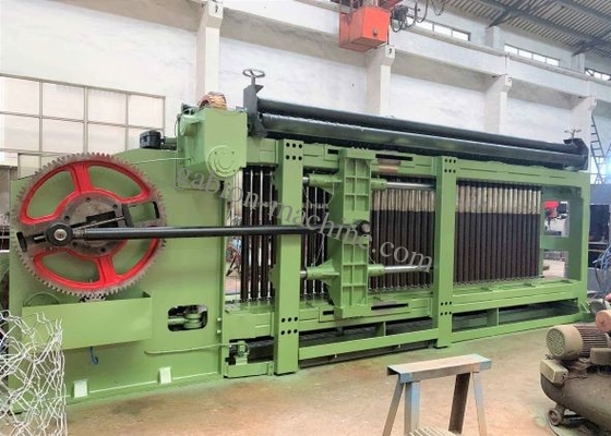 주문 5000 밀리미터 100*120mm 6 변형 그물 기계는 개비온 바다 방어 바구니를 활성화했습니다 온라인 제품